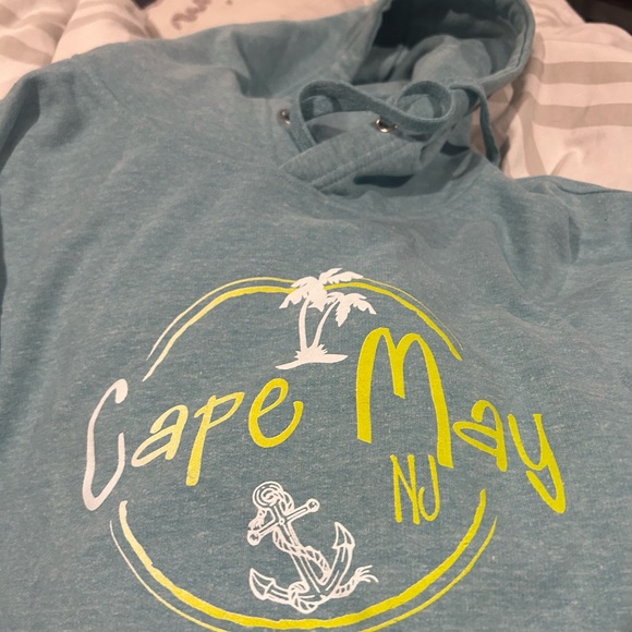 Cape May 2X Hooded Sweatshirt Coconut Creek Trading Company Teal/Blue New - Picture 4 of 9